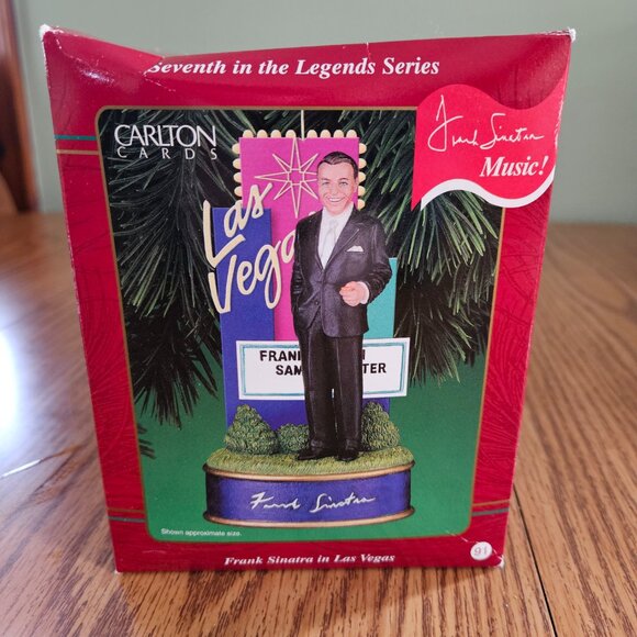 2001 Frank Sinatra Las Vegas Carlton Cards Christmas Ornament Luck Be A Lady box - Picture 5 of 16